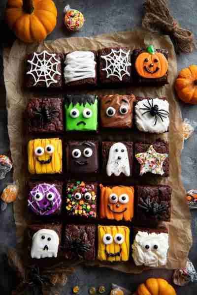 Halloween brownies