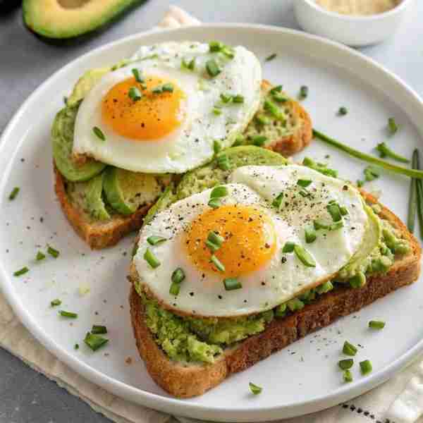 Sunny Avocado Toast with Fried Eggs🥑🍳 A quick, satisfying breakfast or brunch loaded with healthy...