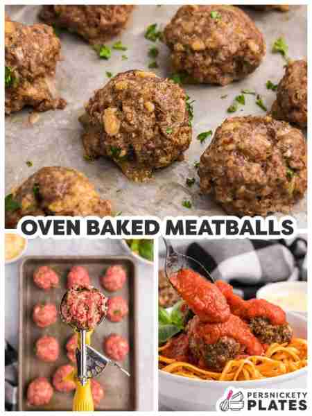 Easy Oven Baked Meatballs - to use in all your favorite meatball recipes 🍝 You'll need ⬇️ ½ large d...