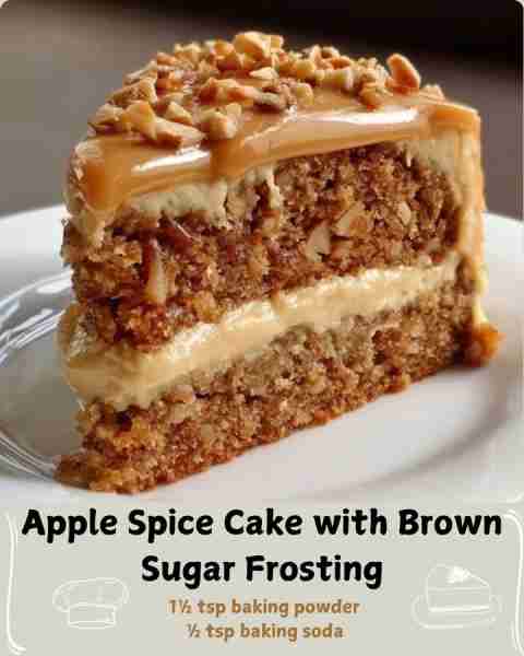 🍎 Apple Spice Cake with Brown Sugar Frosting 🍎 Ingredients For the Cake 2 cups all-purpose flour 1...