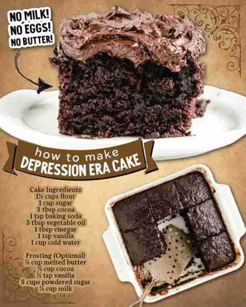 A 1940s recipe that’s stood the test of time—Crazy Cake = simple, sweet perfection 🍫❤️ Ingredients...