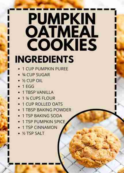 Soft, chewy, fall-spiced goodness in every bite, these pumpkin oatmeal cookies are a must-make this...