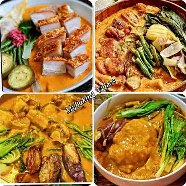 PORK KARE-KARE RECIPE Ingredients: 800 g pork hock 2 tablespoons oil 2-3 tablespoons annatto (achuet...