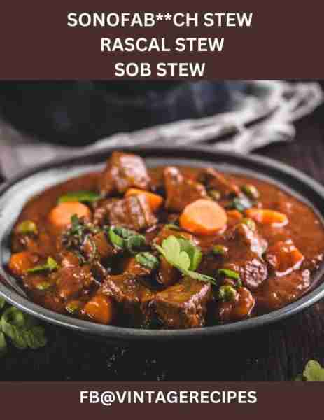 I see how it got its name 🤣 A cowboy dish of the American West. Son-of-a-b**ch stew consisted of va...