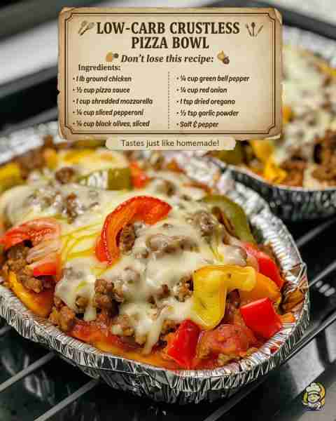 🔥 I remember when we only made pizza one way… but this crustless version is just as satisfying! Jui...