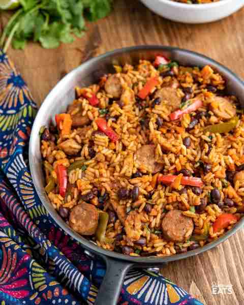 One Pot Cuban Style Rice (with Chicken and Sausage) – this delicious one-pot recipe with spicy seaso...