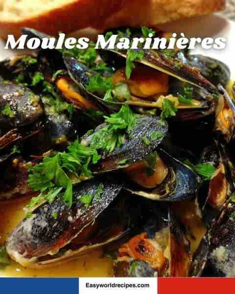 🐚🌿 Moules Marinières Fresh mussels steamed in white wine, garlic, and parsley. A rustic, classic F...