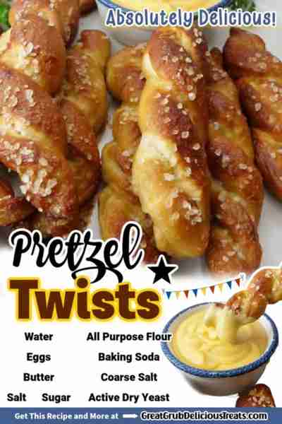 HOMEMADE PRETZEL TWISTS! 🥨 A soft version of the traditional hard pretzel! Made at home without a b...