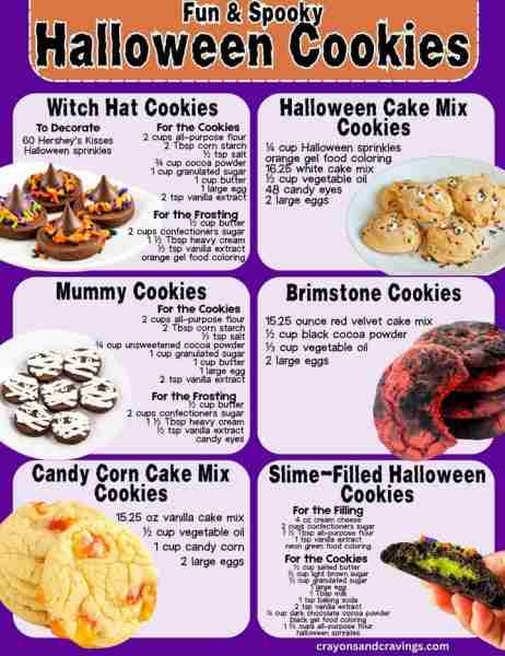 6 Fun & Spooky Cookie Recipes for Halloween! Get Recipes 👇👇👇