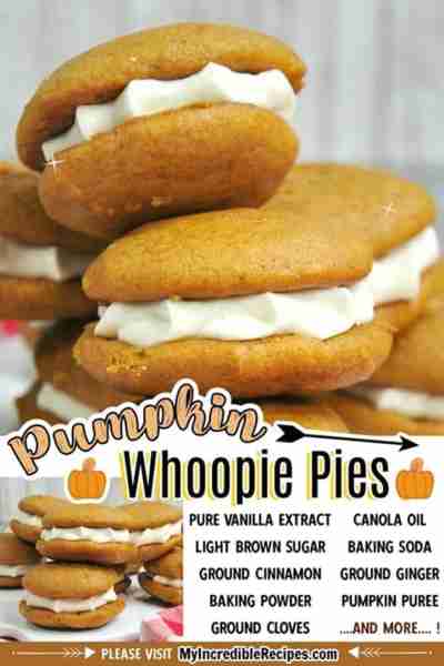 Pumpkin Whoopie Pies! 🧡🧡 The Delicious Big Fall Favorite! 🧡 Recipe Below!