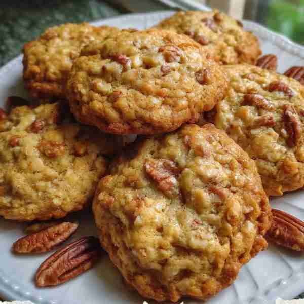 Brown Butter Pecan Oatmeal Cookies 🍪 Ingredients: - 1 cup unsalted butter - 1 cup brown sugar, pack...