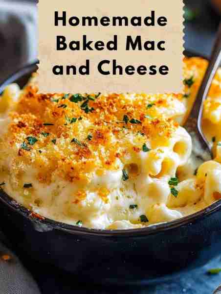Homemade Baked Mac and Cheese Ingredients: - 16 oz elbow macaroni - 1/4 cup butter - 1/4 cup all-pur...