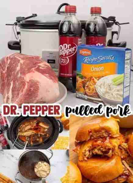 Dr Pepper Pulled Pork Ingredients: ⦁ 3-4 lb pork shoulder ⦁ 1 can (12 oz) Dr Pepper (regular, not di...