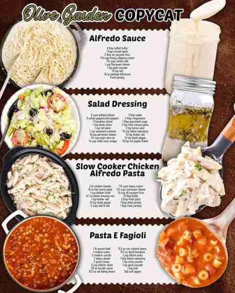 COPYCAT OLIVE GARDEN RECIPES: SALAD AND DRESSING: 6 cups iceberg lettuce 6 whole pepperoncini pepper...