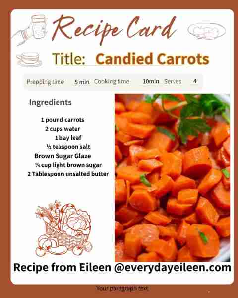 My favorite Candied Carrots! Trust me, you will fall in love with these carrots! Recipe link in comm...