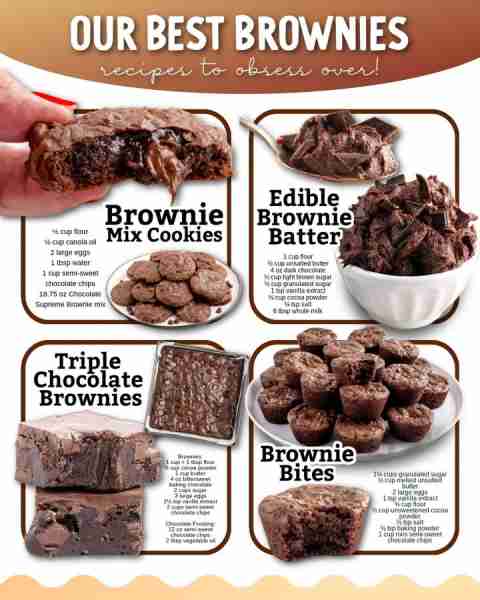 Calling all chocolate lovers! These brownies are the ones you’ll bake again (and again) 💕🍴 Ingredi...