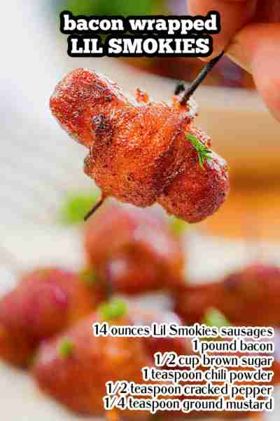 Our Bacon Wrapped Lil Smokies are a classic party food, wrapped in bacon and tossed in a sweet spice...