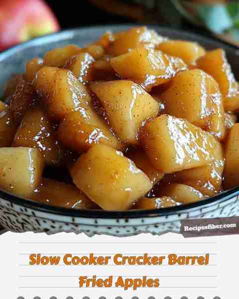 Slow Cooker Cracker Barrel Fried Apples 🍏🍏🍏 Deliciously sweet and comforting, perfect for any oc...