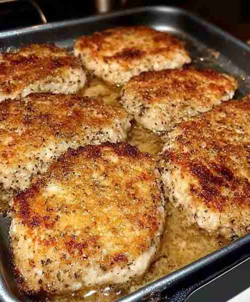 Parmesan Baked Pork Chops 😋😋 - God bless the person who originally shared the recipe!! Recipe in F...
