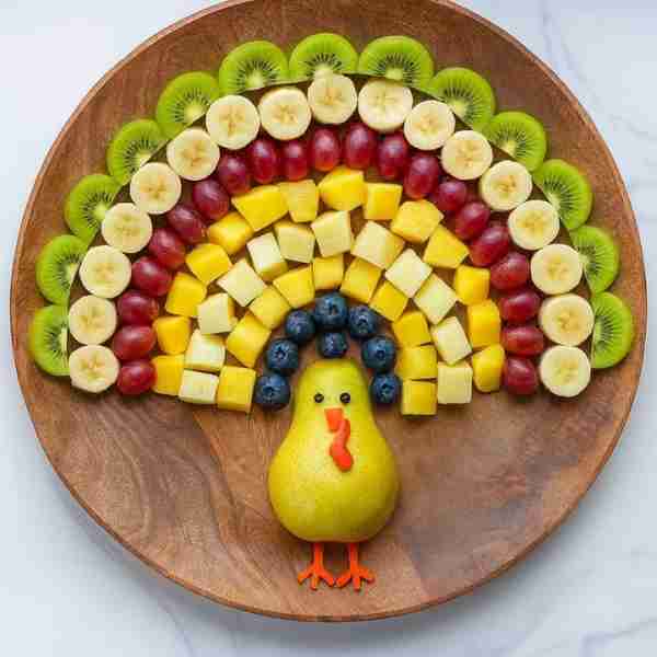 Turkey fruit platter
