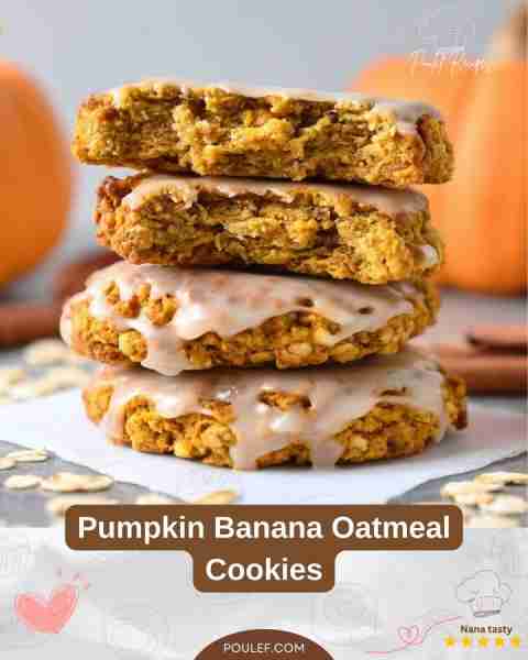 Pumpkin Banana Cookies (No Eggs, No Refined Sugar) These Pumpkin Banana Cookies made with only 5 ing...