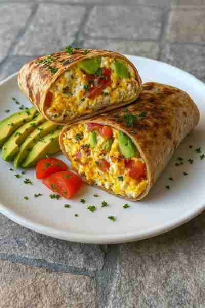 Zesty Cottage Cheese and Avocado Breakfast Burrito Bliss Introduction deesviral shares a creamy, pro...