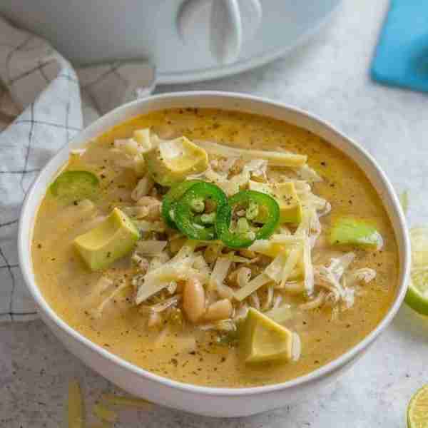 Slow Cooker White Chicken Chili Crock-Pot, Instant Pot, and Stovetop Cooking Instructions included.