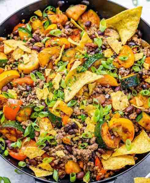 Mexican-Inspired Beef & Veggie Skillet
