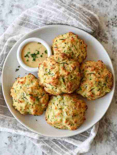 Crispy edges, soft centers, and that little hint of zucchini goodness — these drop biscuits are summ...