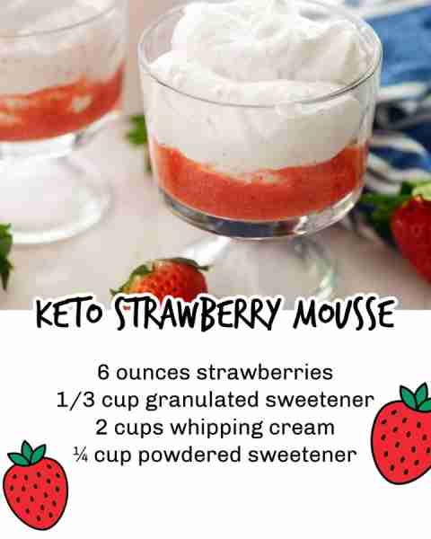 Recipe: https://thatlowcarblife.com/keto-strawberry-mousse/ This STRAWBERRY MOUSSE is thick, creamy,...