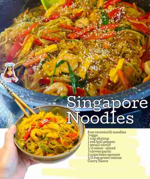 Give me some Singapore Noodles! Another great recipe to try, love the curry flavor in noodles! Recip...