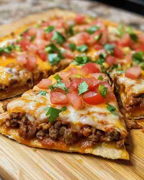 The BEST Mexican Pizza Recipe Ingredients: 1 pound ground beef 1 packet taco seasoning ¾ cup water 1...