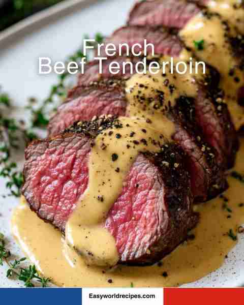 Classic French Beef Tenderloin recipe below! 👇👇