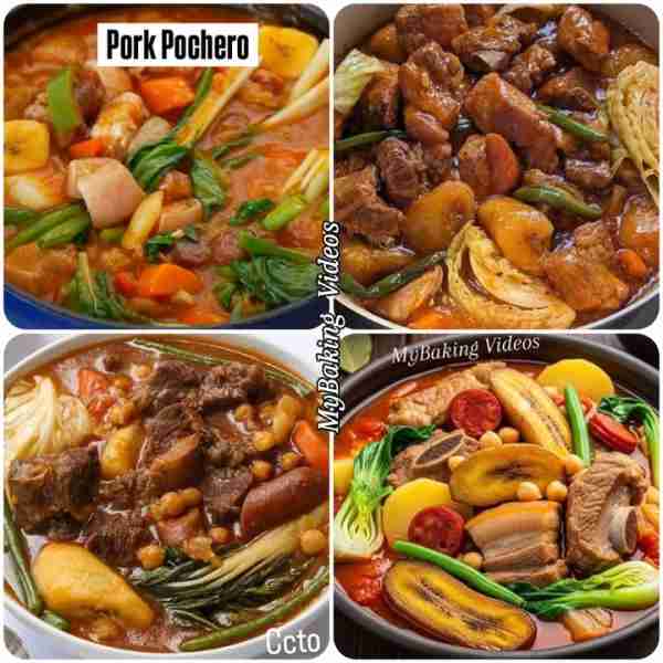 Pork Pochero Recipe Ingredients: 2 pounds pork belly - cut into cubes 2-3 tablespoons oil 2 ripe sab...