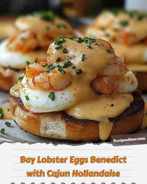 Bay Lobster Eggs Benedict with Cajun Hollandaise 🦞🍳 Indulge in a delicious coastal twist on a clas...
