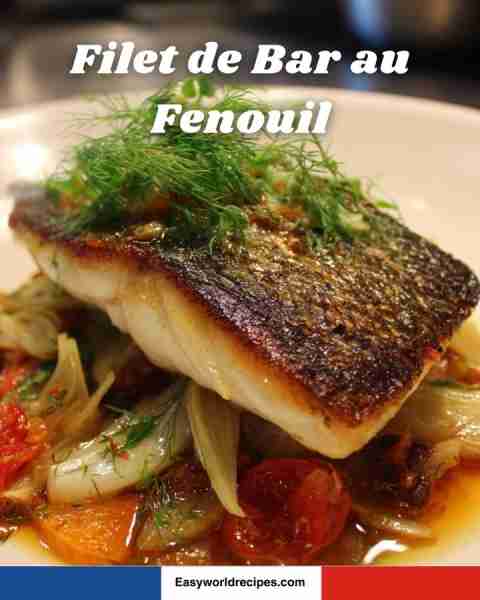 🐟🌿 Filet de Bar au Fenouil Sea bass fillet paired with braised fennel and tomatoes, creating a fra...