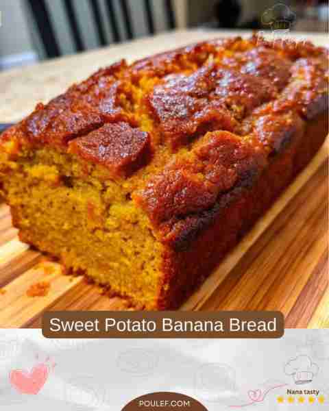 Sweet Potato Banana Bread There's something magical about the aroma of freshly baked bread wafting t...