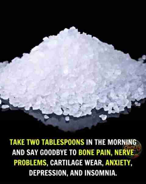 TAKE TWO TABLESPOONS IN THE MORNING AND SAY GOODBYE TO BONE PAIN, NERVE PROBLEMS, CARTILAGE WEAR, AN...