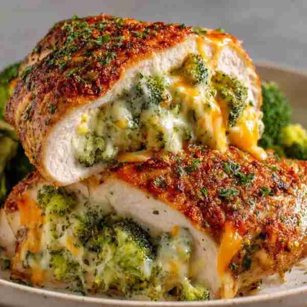 Irresistible Broccoli and Cheese Stuffed Chicken Seasoning for Chicken: 4 large boneless skinless ch...