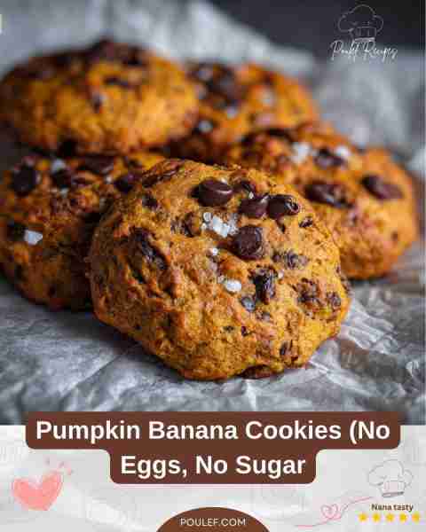 “The easiest fall dessert you’ll ever make 🎃🍌” Recipe Name: Pumpkin Banana Cookies (No Eggs, No Su...