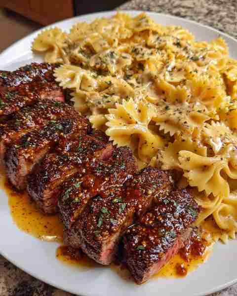 Cajun Steak Tips with Bowtie in Cheddar-Cajun Sauce Ingredients: 1 ½ lbs sirloin or ribeye steak, cu...