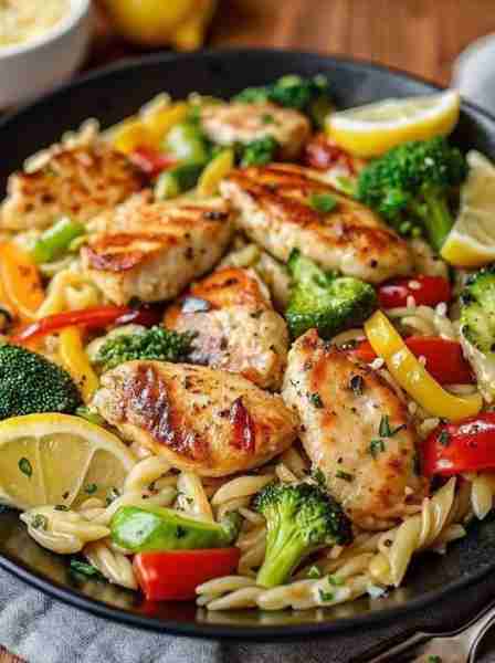 Mediterranean Orzo Salad with Tomatoes and Broccoli Ingredients (4 servings) 1 cup orzo pasta 1 ½ cu...