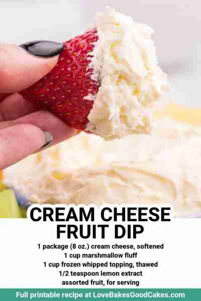 RECIPE - https://www.lovebakesgoodcakes.com/cream-cheese-fruit-dip/ This Cream Cheese Fruit Dip is a...