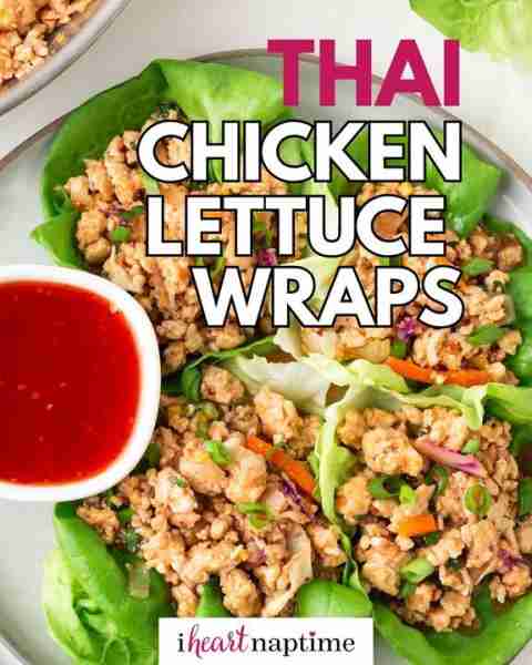 Thai chicken lettuce wraps make a quick light lunch or healthy appetizer! Recipe in comments below ⬇...