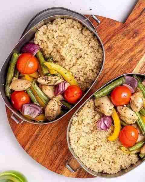 Sheet Pan Lemon Pepper Chicken + Veggies - Great for an easy weeknight dinner, also EXCELLENT for we...