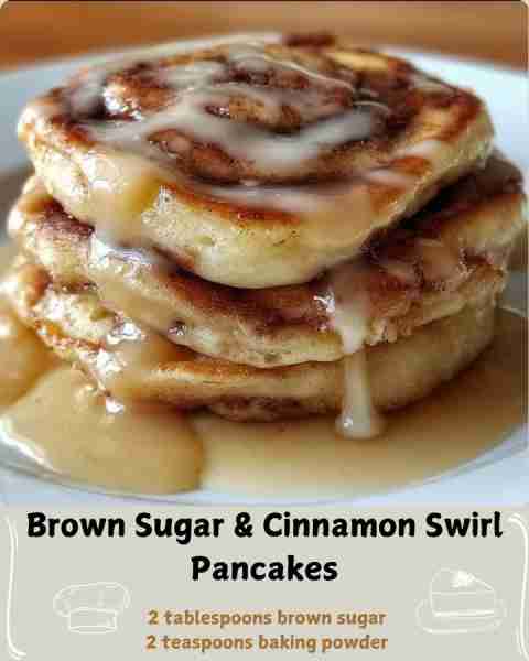 🍯 Brown Sugar & Cinnamon Swirl Pancakes 🥞 Ingredients For the Pancake Batter: 1½ cups all-purpose...