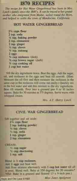 Using very hot water loosens the gluten in the flour and creates a light, fluffy gingerbread, as wel...