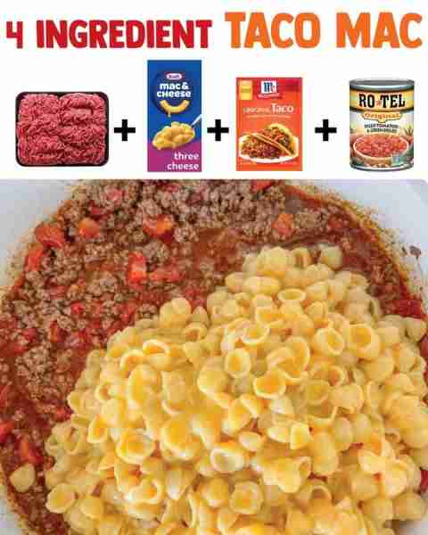 Taco Mac is a kid-friendly dinner everyone loves! recipe from Smart School House **Ingredients** ▢ g...