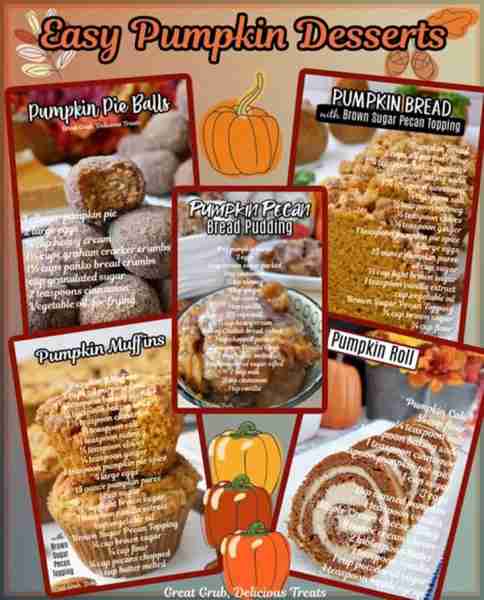 EASY PUMPKIN DESSERTS! 🎃 These pumpkin desserts are the perfect recipes to start the fall season!...