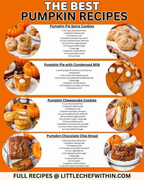 Here's some of our favorite Pumpkin Recipes we make every fall. Full Recipes 👇